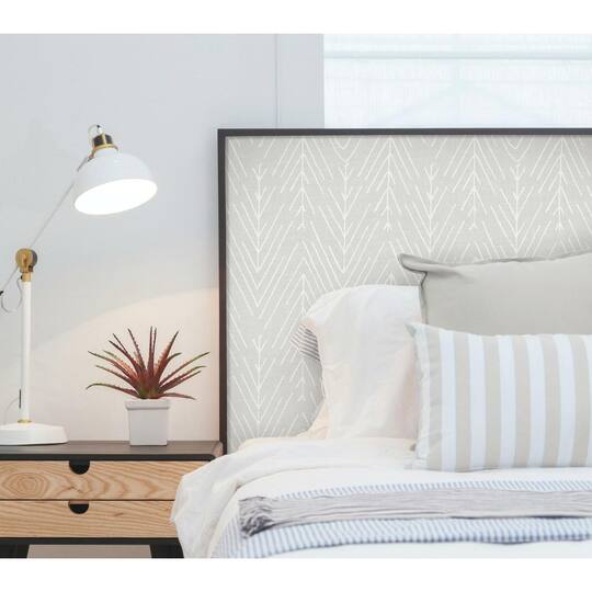 RoomMates Twig Hygge Herringbone Peel & Stick Wallpaper